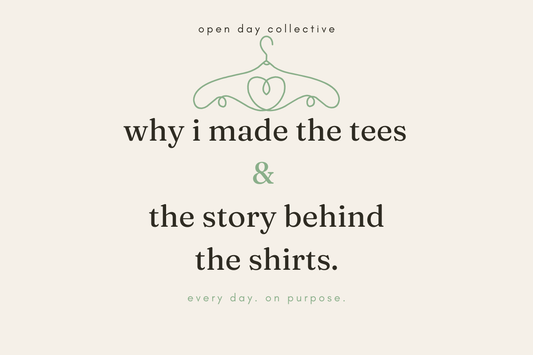 Why I made the tees & the story behind the shirts.